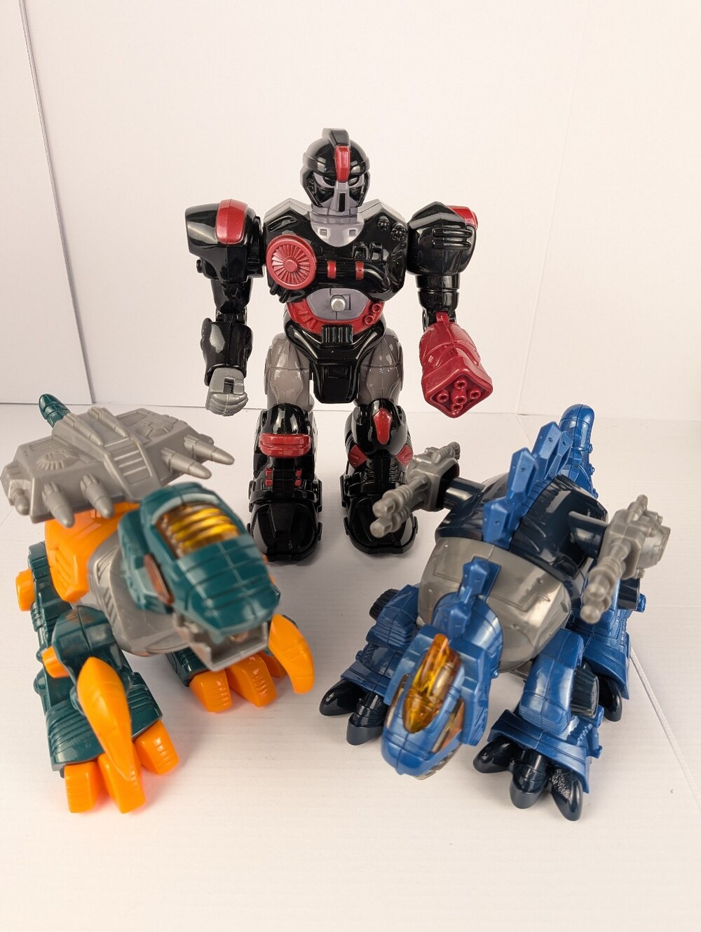 Hap-p-kid M.A.R.S. (Motorized Attack Robo Squad) Set Of 3 Cybotronix Dinoforce